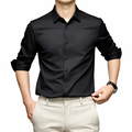 Camisa Masculina Social em Seda Gelo