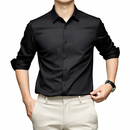 Camisa Masculina Social em Seda Gelo