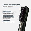 Escova Alisadora Profissional PureGlam - Alise e discipline os fios instantaneamente, com brilho e sem frizz, em poucos minutos