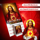 Calendário - Folhinha Sagrado Coração De Jesus 2026 Com Bloco Diário de Oração e Reflexões