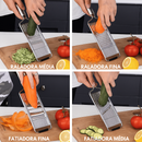 RalaMAX™ – Ralador Multiuso Em Aço Inox + 4 Lâminas + Brinde Exclusivo