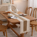 Corredor de Mesa Decorativo em Algodão e Linho
