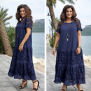 Vestido Maria Antonietta™ em Popelina de Algodão com Detalhes Artesanais / Elegância Atemporal e Conforto em Cada Detalhe!