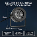Projetor Natalino Led Desenhos | 16 Padrões - Transforme qualquer ambiente em um show natalino em segundos