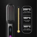 Escova Alisadora Profissional PureGlam - Alise e discipline os fios instantaneamente, com brilho e sem frizz, em poucos minutos