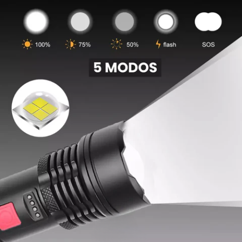 Queima de estoque - Lanterna MILITAR A prova d'água Laser Pro Titanium® - Mais Potente do Mundo