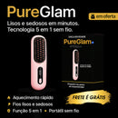 Escova Alisadora Profissional PureGlam - Alise e discipline os fios instantaneamente, com brilho e sem frizz, em poucos minutos