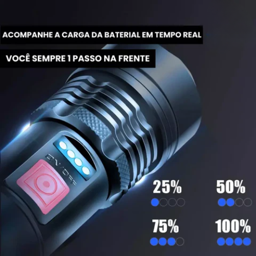Queima de estoque - Lanterna MILITAR A prova d'água Laser Pro Titanium® - Mais Potente do Mundo