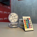 Kit Luminárias de Piscina RGB AquaGlow - Sem Fio Com Controle Remoto