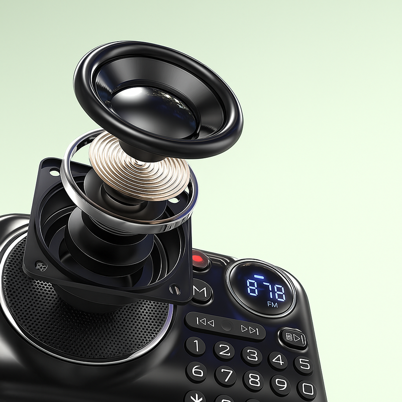 Rádio Sansui GoPlay F21 Mini Multimídia Portátil Bluetooth USB/Cartão - Música e diversão onde você estiver