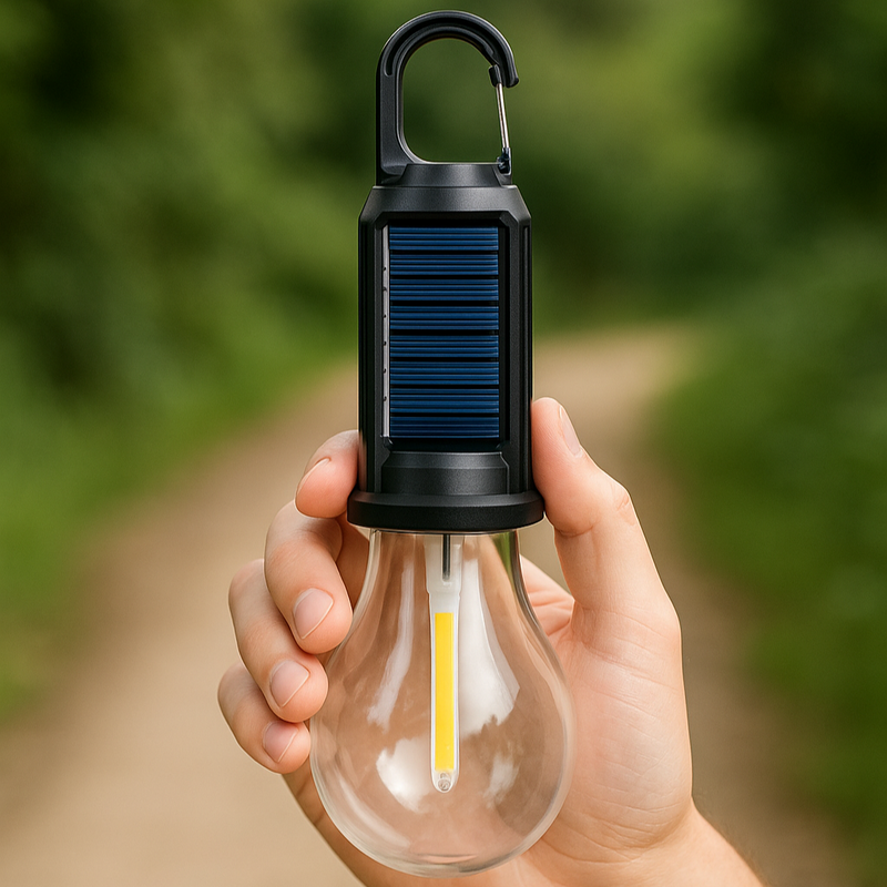[COMPRE 1 LEVE 2] Lâmpada LED solar LumiPro -  Luz potente 100% econômica