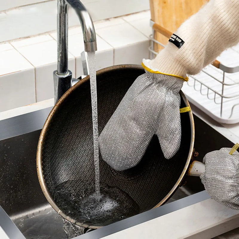 Luva Protetora para Limpeza GripClean™ - Limpeza poderosa diretamente nas suas mãos, sem esforço