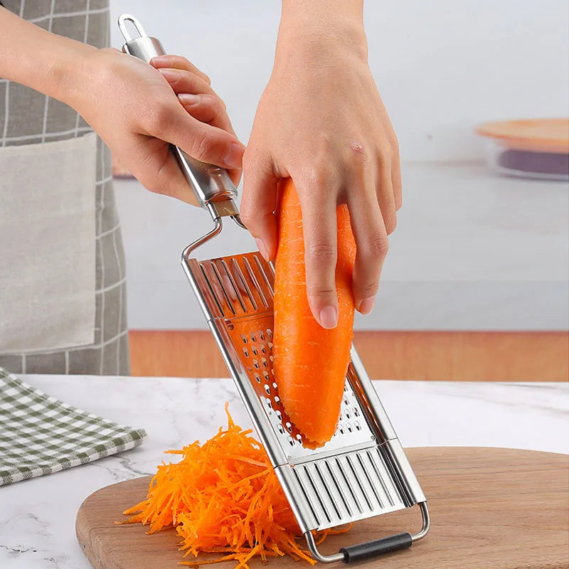 RalaMAX™ – Ralador Multiuso Em Aço Inox + 4 Lâminas + Brinde Exclusivo