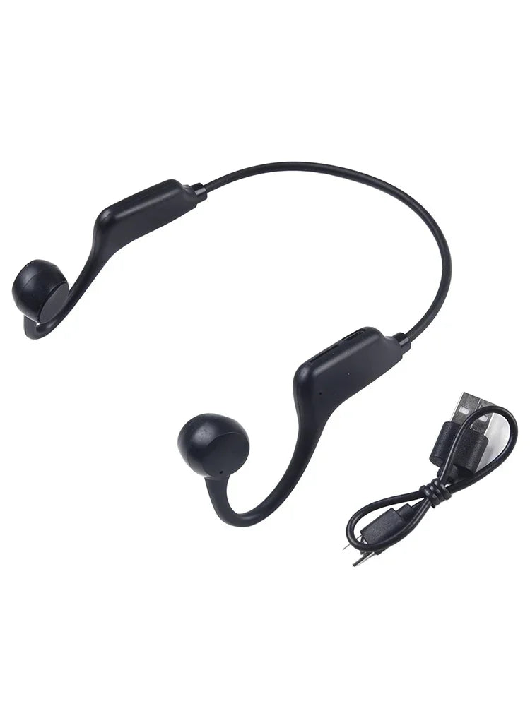 Fone Condução Óssea Max Esportes Ar Livre Resistente a Agua/Suor Bluetooth