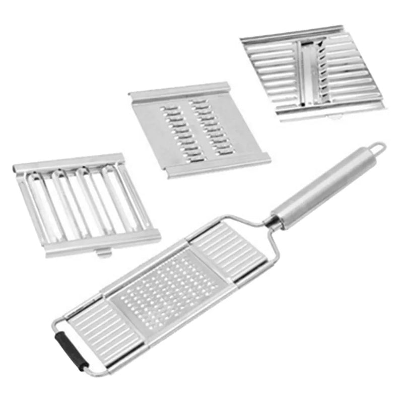 RalaMAX™ – Ralador Multiuso Em Aço Inox + 4 Lâminas + Brinde Exclusivo