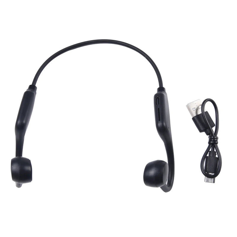 Fone Condução Óssea Max Esportes Ar Livre Resistente a Agua/Suor Bluetooth
