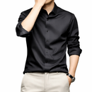 Camisa Masculina Social em Seda Gelo