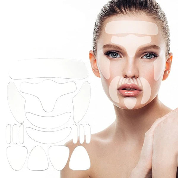 Kit Rejuvene Clean - Adesivos Anti-Rugas das famosas (Reutilizável por até 40 aplicações)