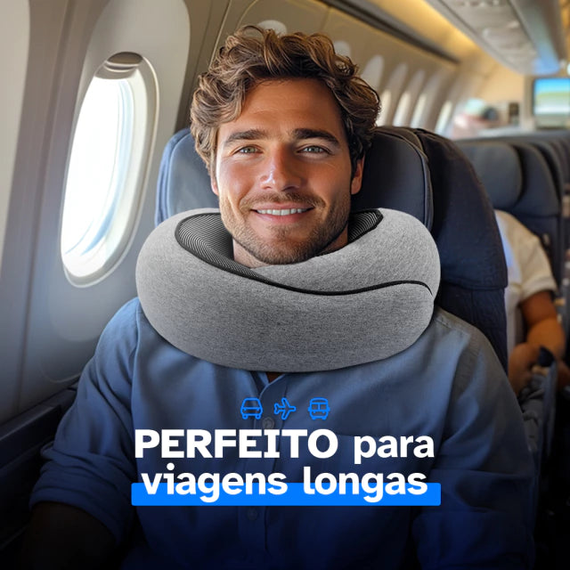 Travesseiro de Viagem SnugFly - Viaje sem dores e aproveite cada momento com total conforto