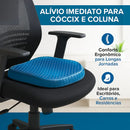 Almofada Em Gel Ortopédica Para Assento OrtoGel Comfort™ - Sente-se por horas sem dores e com máximo conforto.