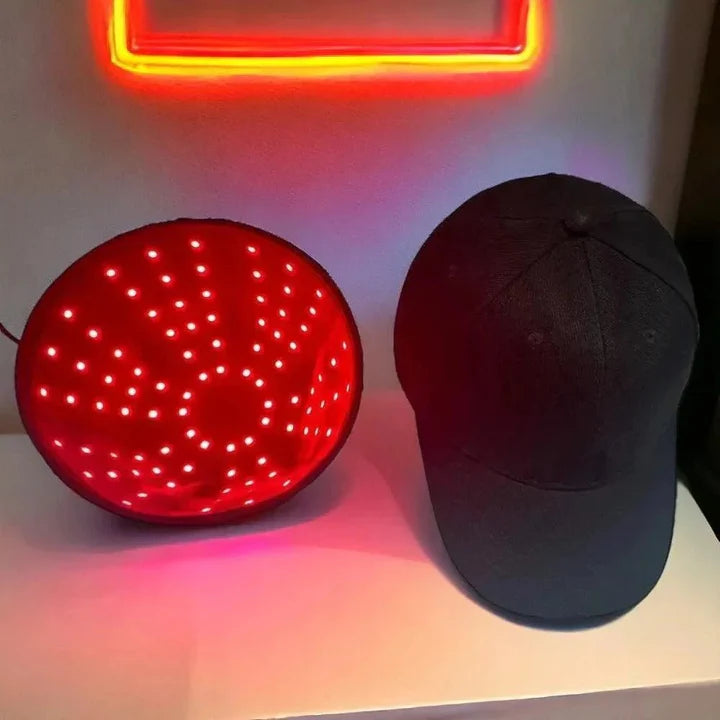 CAPILUS MAX™ Boné de LED Terapia Capilar Anti Queda - Estimula o crescimento e reduz a queda capilar.