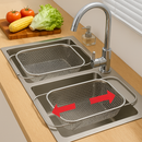 Escorredor Flex Aço Inox Tida FlexDry™ (ÚLTIMAS UNIDADES)  - Mais higiene e organização em segundos, direto sobre a pia